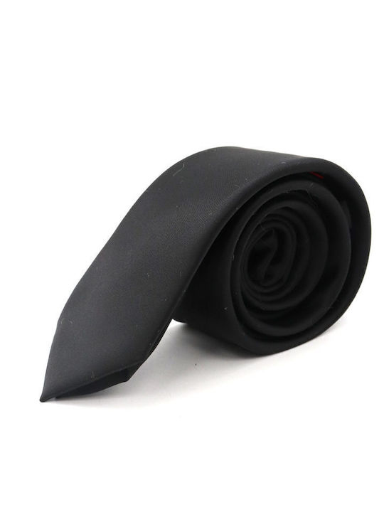 Hugo Men's Tie Silk Monochrome in Black Color