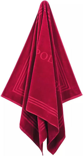 Greenwich Polo Club Beach Towel Cotton Red 170x90cm.