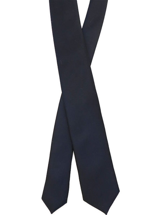 Hugo Men's Tie Silk Monochrome in Blue Color