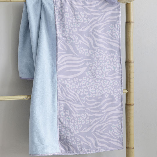 Nima Masia Lilac Cotton Beach Towel 160x90cm