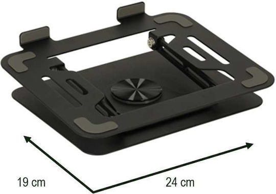 Unitek Stand Pentru Laptop Bază Rotativă 360 De Grade Aluminiu Înălțime Reglabilă Unghi Reglabil Negru 26 Cm X 22.5 Cm WTO-01223