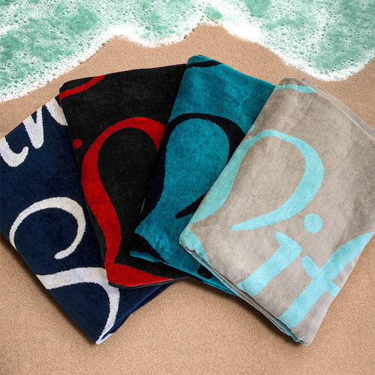 Lino Home Beach Towel Cotton Turquoise 160x86cm.