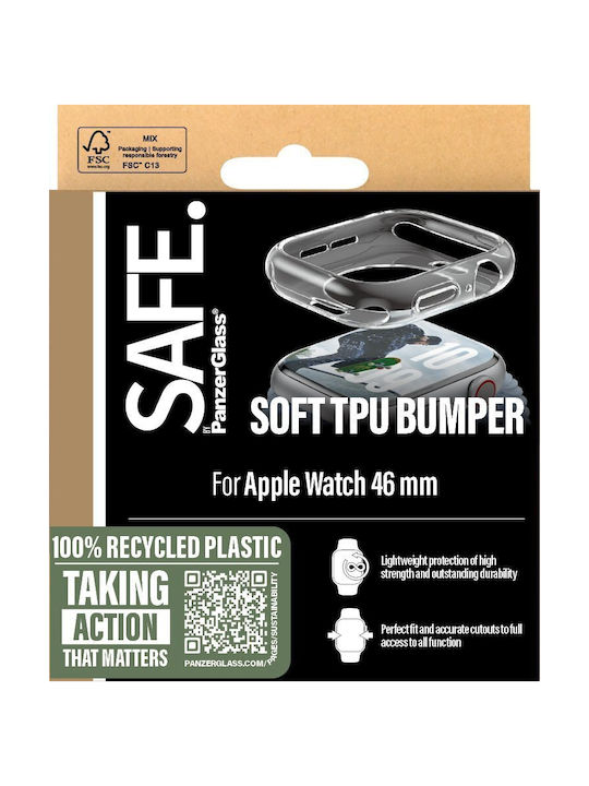 PanzerGlass Θήκη Σιλικόνης σε Διάφανο χρώμα για Apple Watch 10, 46mm