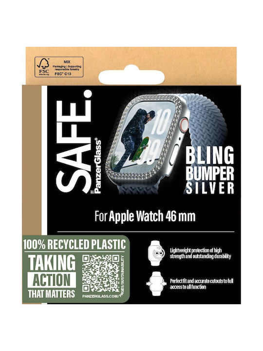 PanzerGlass Θήκη Σιλικόνης σε Ασημί χρώμα για Apple Watch Series 10 | 46mm