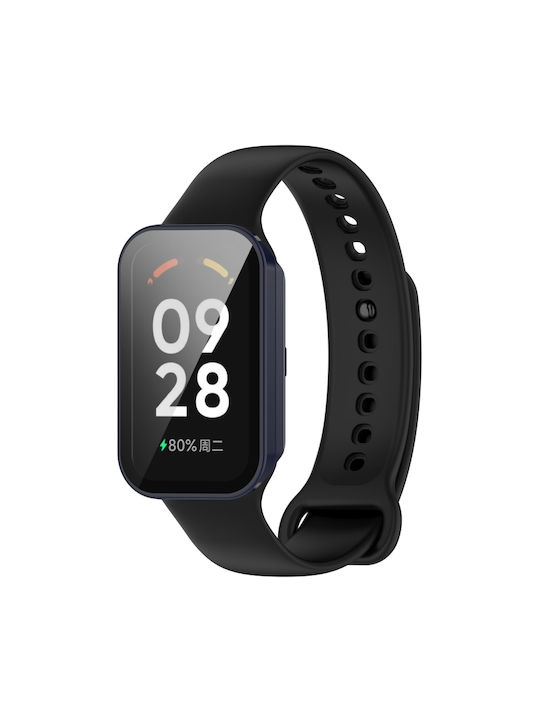Plastic Case in Blue color for Xiaomi Smart Band 8, Redmi Band 2
