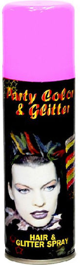Party Color & Glitter Αποκριάτικο Σπρέι Μαλλιών 125ml Ροζ