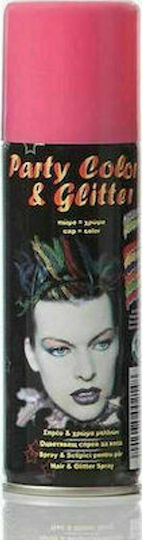 Party Color & Glitter Αποκριάτικο Σπρέι Μαλλιών 125ml Ροζ