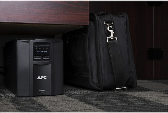 APC Smart-UPS 1500VA LCD with SmartConnect Line-Interactive 1000W with 8 IEC Power Plugs