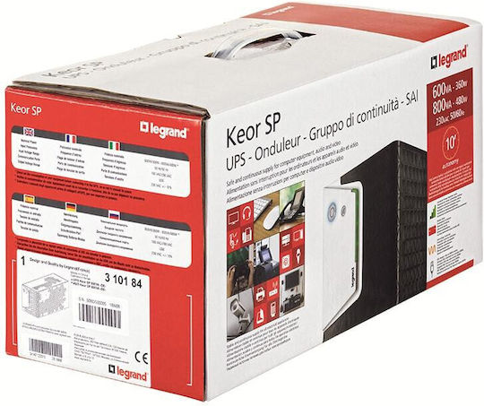 Legrand Keor SP UPS Line-Interactive 800VA 480W με 2 Schuko Πρίζες