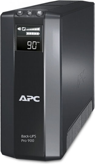 APC Power-Saving Back-UPS Pro 1200 Schuko Line-Interactive 1200VA 720W with 6 Schuko Power Plugs