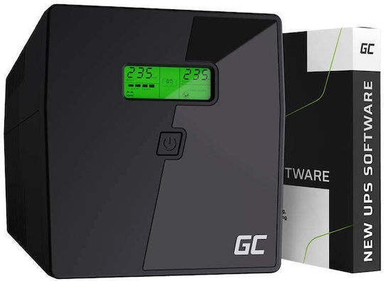 Green Cell Power Proof UPS Line-Interactive 1000VA 600W με 2 Schuko Πρίζες