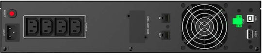 Powerwalker VI 3000 RLE UPS Line-Interactive 3000VA 1800W με 8 IEC Πρίζες
