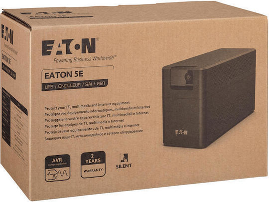 Eaton 5E Gen2 700 UPS Line-Interactive 700VA 360W με 4 IEC Πρίζες