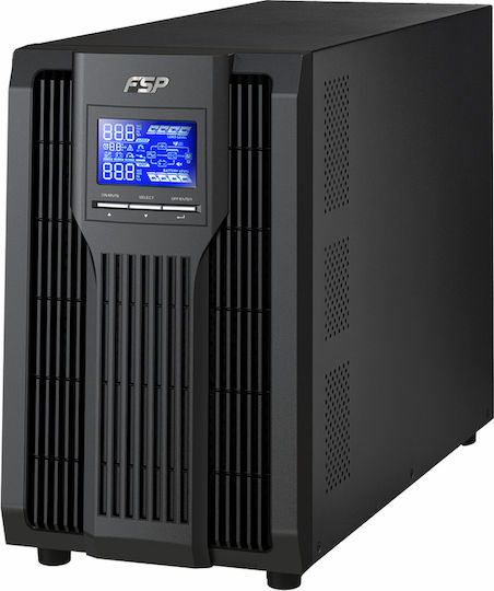 FSP/Fortron Champ Tower UPS On-Line 2000VA 1800W με 4 IEC Πρίζες