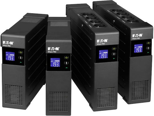 Eaton Ellipse PRO 850 DIN UPS Line-Interactive 850VA 510W με 4 Schuko Πρίζες