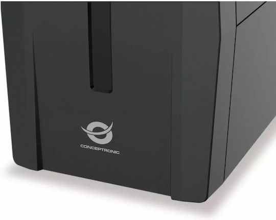 Conceptronic ZEUS 01E UPS (VI) Интерактивна Линия 650VA 360W с 4 Schuko AC Гнезда