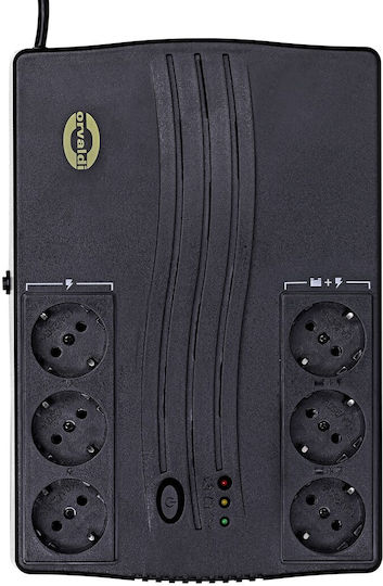 Orvaldi 900SP UPS Line-Interactive 900VA 540W με 6 Schuko Πρίζες