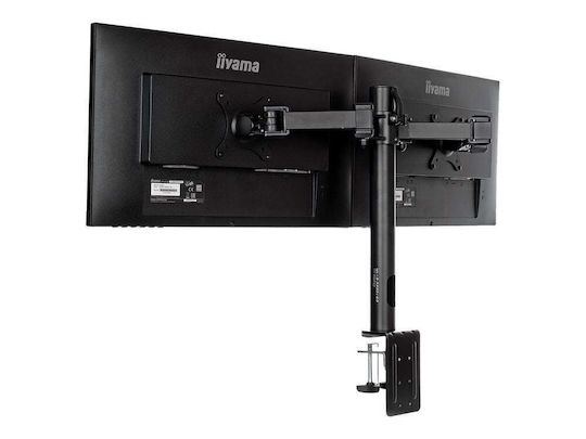 Iiyama DS1002C-B1 Βάση Γραφείου για 2 Οθόνες έως 30" με Βραχίονα