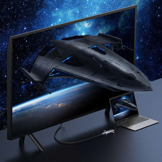Choetech USB-C Docking Station με 4K PD Ethernet Γκρι (HUB-M19)