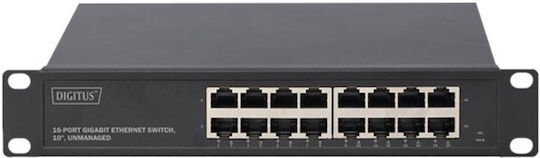 Digitus DN-80115 Unmanaged L2 Switch με 16 Θύρες Gigabit (1Gbps) Ethernet