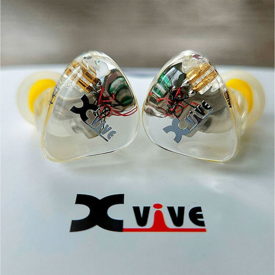 Xvive Слушалки за ушите В ухото T9 Прозрачен