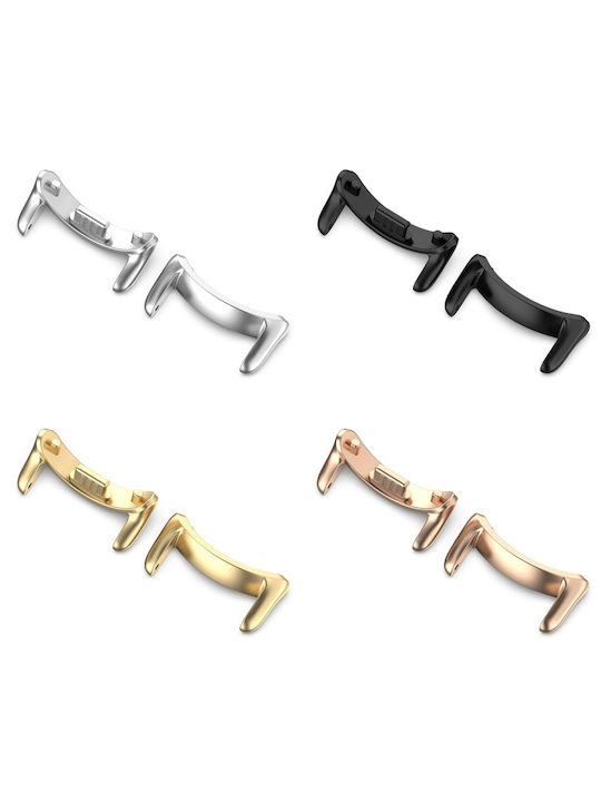 Xiaomi Mi Band 8 Xiaomi Smart Band 9 9 Nfc 1 Pair Stainless Steel Metal Watch Band Connector Black