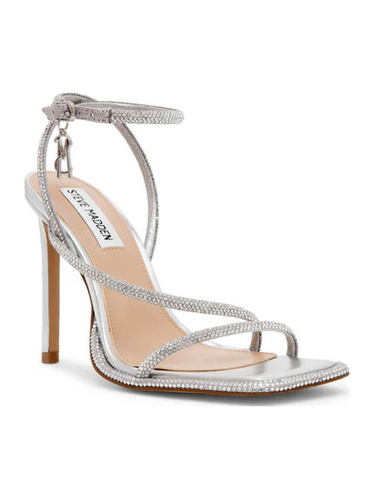 Steve Madden Brittina Πέδιλα Ασημί