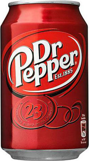 Dr. Pepper Cola με Ανθρακικό σε Κουτί 330ml