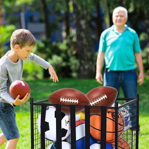 Locked Ball Storage Cart Vevor Indoor Outdoor Space Ql201922ycdl7ul46v0