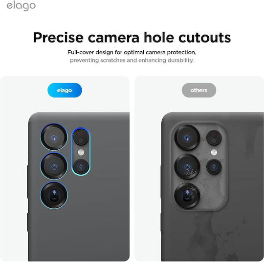 Elago Glide Back Cover Plastic / Silicone Gray (Galaxy S25 Ultra)