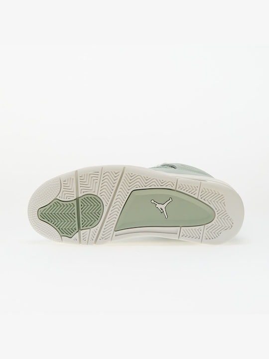 Air  4 Retro Дамски Сникърси Seafoam / Sail-Сребърни