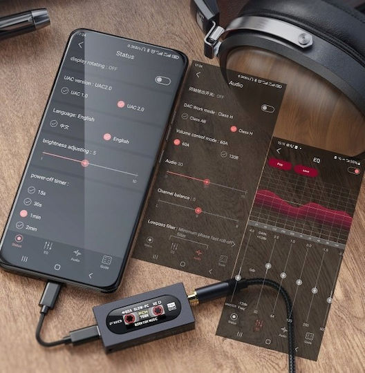 Fiio APA2025-00423 Преносим Цифров Усилвател за Слушалки Канала с DAC и USB