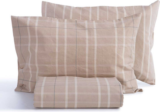 Nef-Nef Homeware Комплект Плик за Завивка Памучен Кинг Сайз с 2 Калъфки 240x230 Highlar Olive (036300)