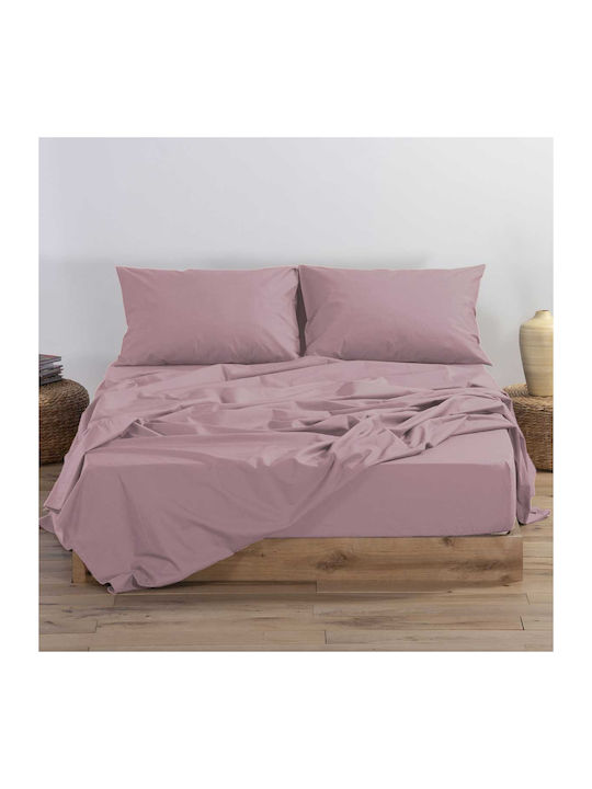 Nef-Nef Homeware Bettbezug Baumwolle Einzelbett 160x240 Basic 22 Amethyst