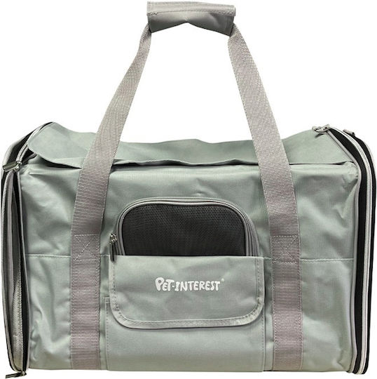 Pet Interest Umhängetasche für Hunde / Katzen bis 8kg Gray L48xB32xH28cm.