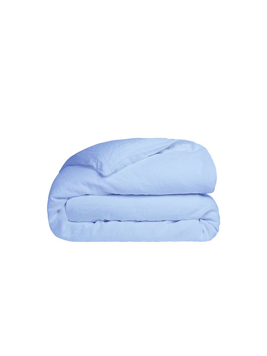 Sunshine Duvet Cover Cotton Single 170x250 Feelings Light Blue
