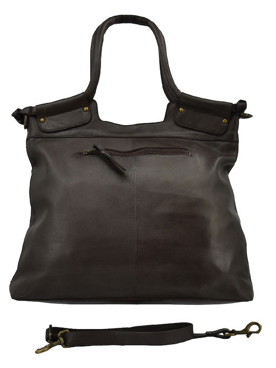 Leather Women's Bag Shoulder Brown