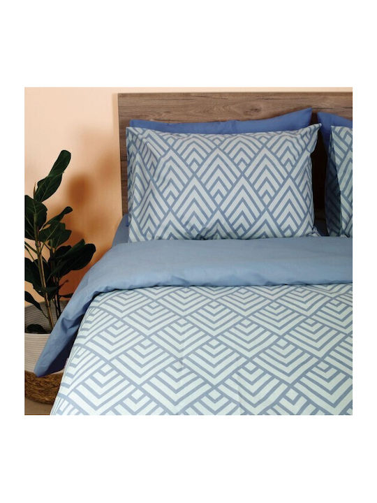 Sunshine Duvet Cover Cotton Queen 230x250 Feelings 2036 Blue
