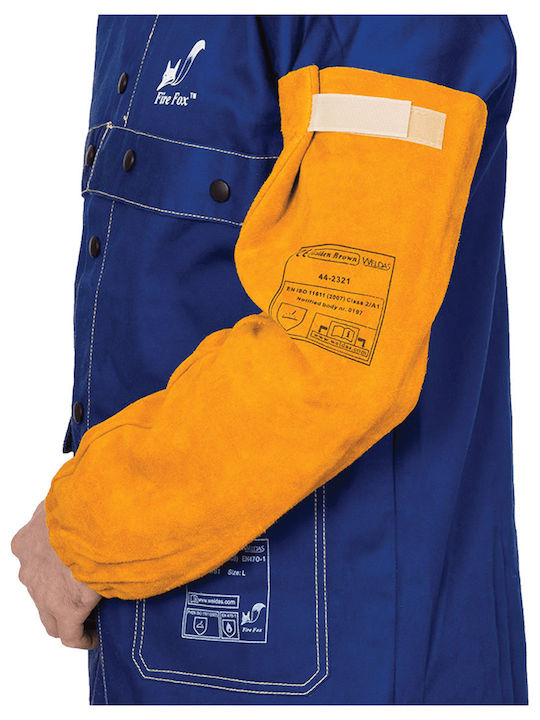 Weldas Apron Brown 442321 Sleeves Welded Leather Sleeves