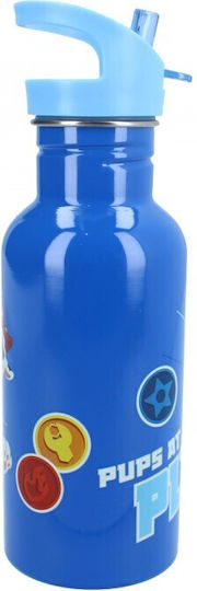 Paw Patrol Kinder Trinkflasche Paw Patrol Rostfreier Stahl mit Stroh 500ml (Verschiedene Designs oder Farben)