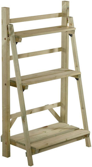 Woodware Ξύλινο Ράφι Μπαλκονιού Μικρό 58x32 Y.100cm