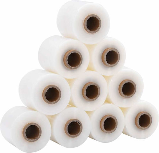 vidaXL Transparent Stretch Film 10cm x 300m 10pcs