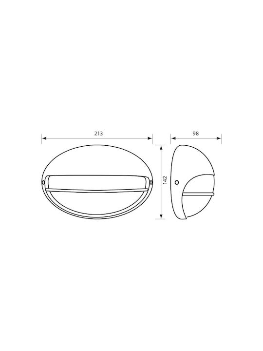 Vivalux Bulkhead Wall-Mounted Outdoor Lighting 21.3x14.2x9.8cm Vivalux Bulkhead Wall-Mounted Outdoor Lighting 21.3x14.2x9.8cm