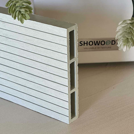 Showood Diele für Gartenboden aus WPC 360x12cm 1Stück