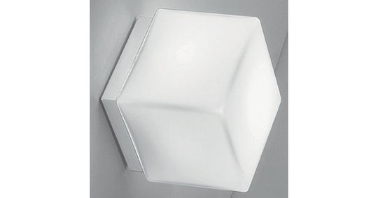 Zafferano Wall-Mounted Outdoor Ceiling Light E27 IP40 16x16x16.5εκ.