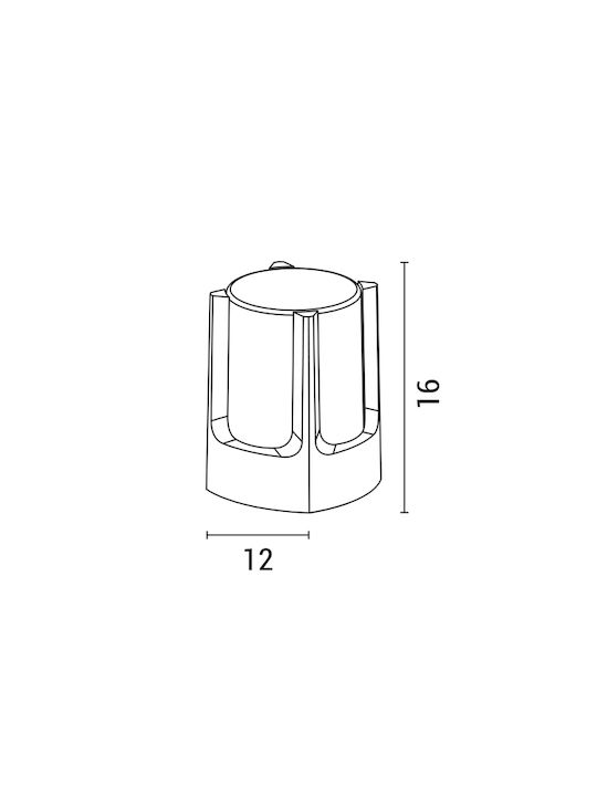 Eurolamp Wall-Mounted Outdoor Ceiling Light E27 IP54 12x12x16εκ.