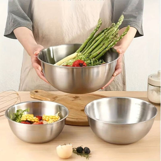 Viosarp Stainless Steel Mixing Bowl with Diameter 28cm and Height 12cm.