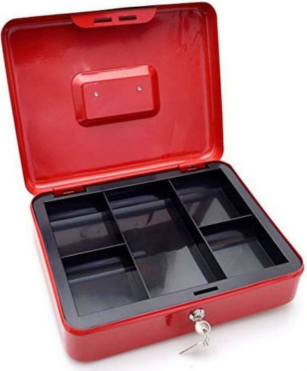 Groovy Cash Box with Lock Red HC-66003