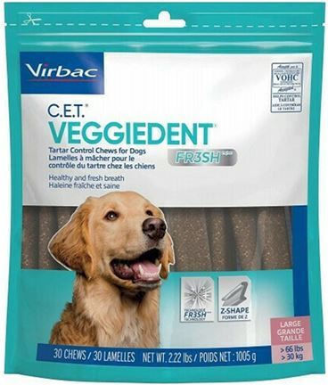 Virbac Veggiedent Μασώμενο Stick για Σκύλους κατά της Πέτρας & Πλάκας 15τμχ