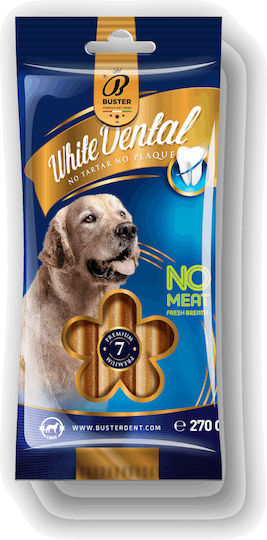 Buster Dent Premium Dental Sticks Large Μασώμενο Stick για Σκύλους κατά της Πέτρας & Πλάκας 270gr 7τμχ